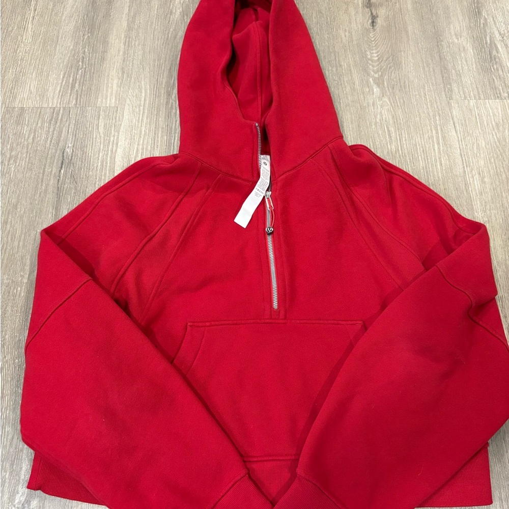 Lululemon Athletica Red Zip-Up Jacket size M-L